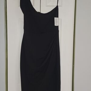 Black One-Shoulder Women’s Dress